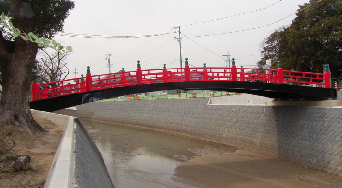 床上浸水対策特別緊急工事（神橋）